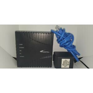 WESTELL DSL ROUTER WINDRIVER C90-610030-06 Adaptor & Ethernet cord EUC Tested